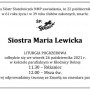 Pogrzeb śp. siostry Marii Lewickiej